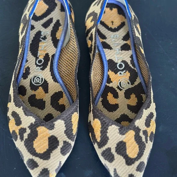 Rothy's Wild Leopard Print Flats - Picture 2 of 5